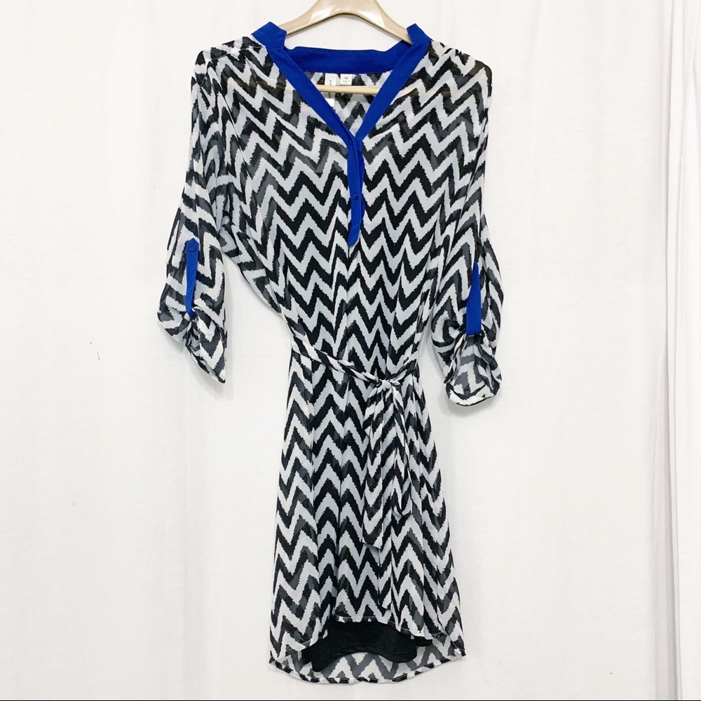 Tacera Chevron Tunic/Dress size M
